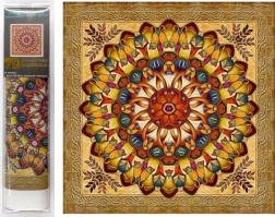 Pittura diamantata 7D – mandala dorata 30 × 30 cm