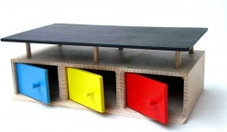 garage in legno per 3 auto