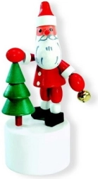 Figurina a pressione di Babbo Natale con alberello DETOA