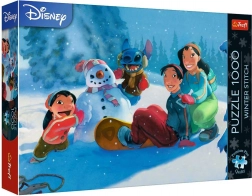 Puzzle Premium Plus – inverno con Stitch, 1000 pezzi