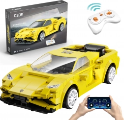 Set di costruzione CaDA EVO Race Car – auto da corsa RC gialla 289 pezzi, Dual Mode