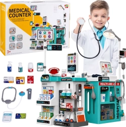 Set da dottore per bambini con tavolo medico, 77 pezzi con luci e suoni