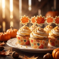 Set di pirottini di carta per muffin con decorazioni da inserire 24 + 24 pezzi