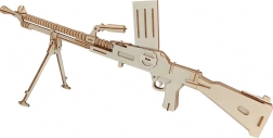 Woodcraft puzzle 3D in legno - mitragliatrice leggera