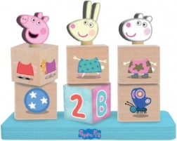 Blocchi in legno Peppa Pig con figurina