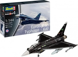 Modello in plastica dell’aereo Eurofighter Typhoon RAF 1/144