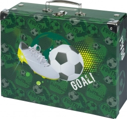 Valigetta scolastica pieghevole con motivo calcistico BAAGL