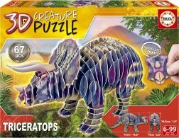 Puzzle 3D triceratopo 67 pezzi