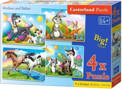 Castorland puzzle Mamme e cuccioli animali