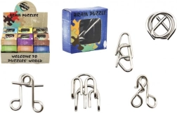 rompicapo in metallo assortito in scatolina 5 × 5 cm