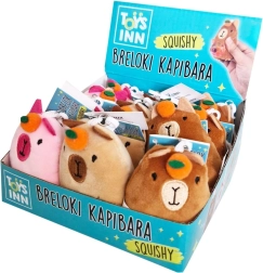 Portachiavi di peluche capibara con pancino squishy TOYS INN