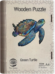 Puzzle in legno Green Turtle A4