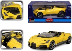 Modello d'auto in metallo 1:18 BBURAGO Bugatti Mistral giallo