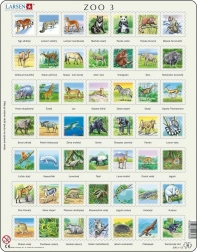 Puzzle LARSEN Animali del mondo – 49 pezzi