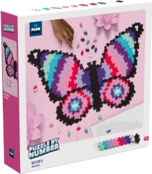 Plus-Plus Puzzle secondo i numeri - Farfalla 800 pezzi