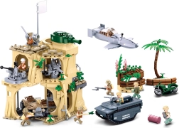 Sluban Army WW2 battaglia di Iwo Jima set di costruzione