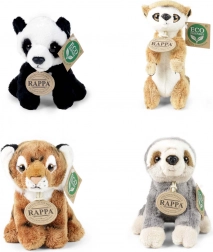Animaletti esotici di peluche eco 13–15 cm