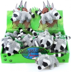 Procione di peluche portachiavi 14 cm