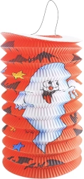 Lanterna di Halloween con fantasma 15 cm