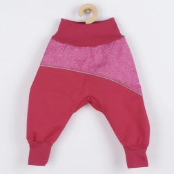 Pantaloni softshell per neonati NEW BABY rosa