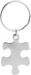 Portachiavi a puzzle in acciaio sinistro