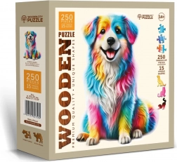Puzzle in legno Cane Arcobaleno 250 pezzi