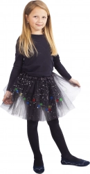 Gonna tutu luminosa per bambine – nera