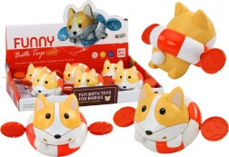 Giocattolo da bagno meccanico – volpe a carica nel salvagente