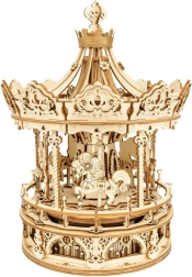 Giostra in Legno - Puzzle 3D con Carillon