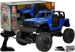 Auto RC fuoristrada 4x4 con sospensioni 2.4 GHz – blu