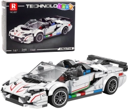 Set di costruzione roadster sportivo SVJ – bianco, 348 pezzi