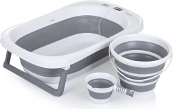 Vasca pieghevole con accessori Grey di Chipolino