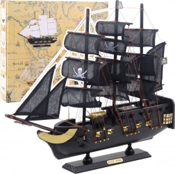 Modello decorativo della nave pirata Perla Nera 40x35cm