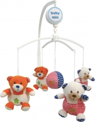 Giostrina per culla con orsetti di peluche BABY MIX