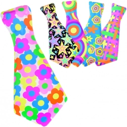 Cravatta estremamente colorata con cordoncino per feste