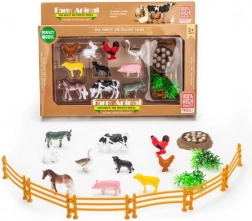 Animali Fattoria Set di Figurine con Recinto