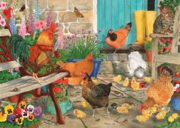 Puzzle Divertimento delle Galline 1000 pezzi