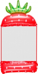 Amaca d'acqua gonfiabile a forma di fragola