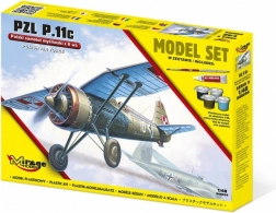 PZL P.11c caccia 1:48 modello in plastica