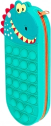 Astuccio in silicone dinosauro con superficie pop-it