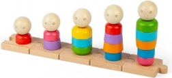 Famiglia ad anelli arcobaleno in legno BIGJIGS TOYS