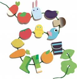 gioco da infilare giardino Vilac – giocattolo in legno da infilare per lo sviluppo della motricità fine