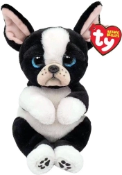 Cane di peluche TY 15 cm – bianco e nero