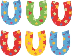 Bigjigs Toys Lettera in Legno a Forma di Stella U