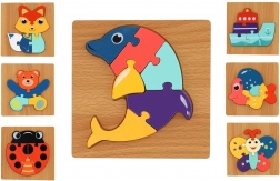 Puzzle in legno Animali mix di specie
