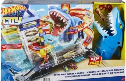 Hot Wheels City porto – attacco dello squalo playset