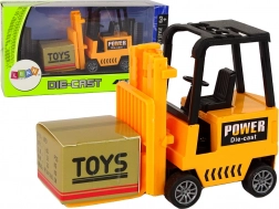 Carrello elevatore arancione a frizione