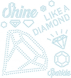 Applicazione termoadesiva con strass – risplendi come un diamante
