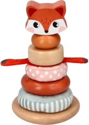 Torre impilabile con motivo di volpe