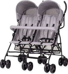 passeggino gemellare chipolino double point blackberry – leggero tipo ombrello